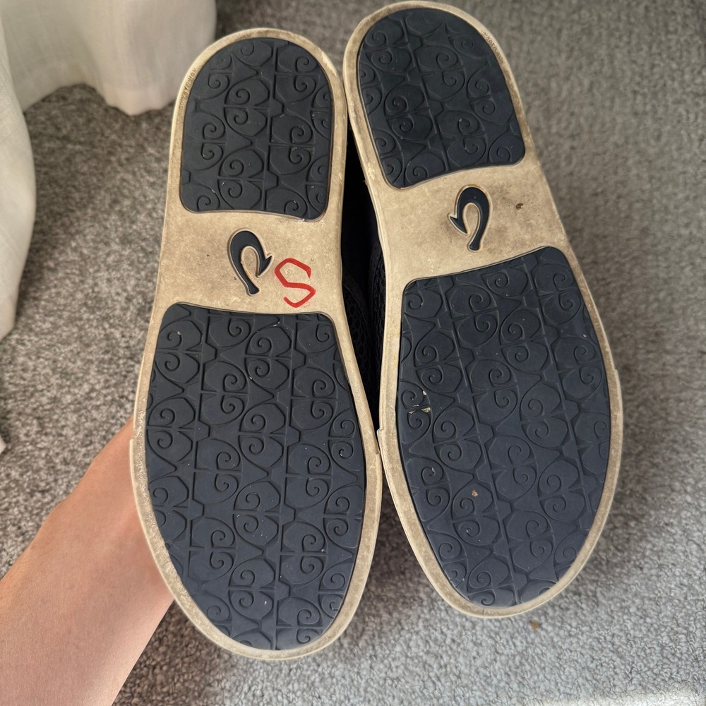 Olukai Pehuea Women's Navy Mesh Slip On Casual Comfort Shoes US 8.5 EU 38.5 - Picture 7 of 7